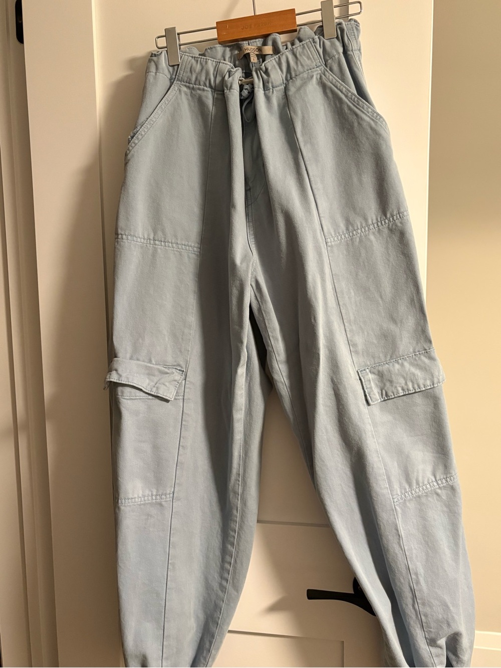 Hudson Jeans Light Blue Boyfriend Cargo Jeans